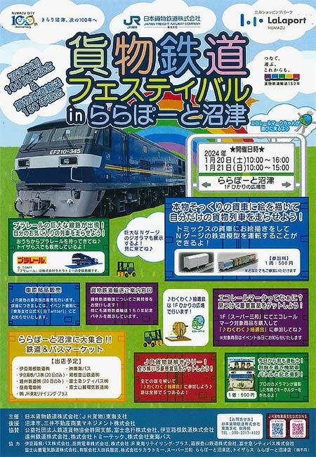 JR貨物「貨物鉄道フェスティバル in ららぽーと沼津」開催