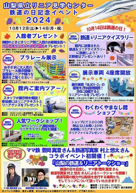 山梨県立リニア見学センターで「鉄道の日記念イベント」開催