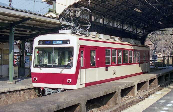 叡電,「リバイバル721」の運転開始と車両展示撮影会を開催