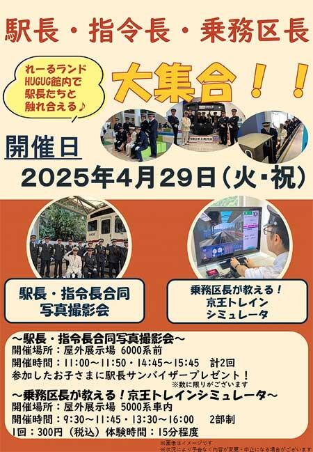 京王れーるランド,「駅長・指令長・乗務区長大集合!!」開催