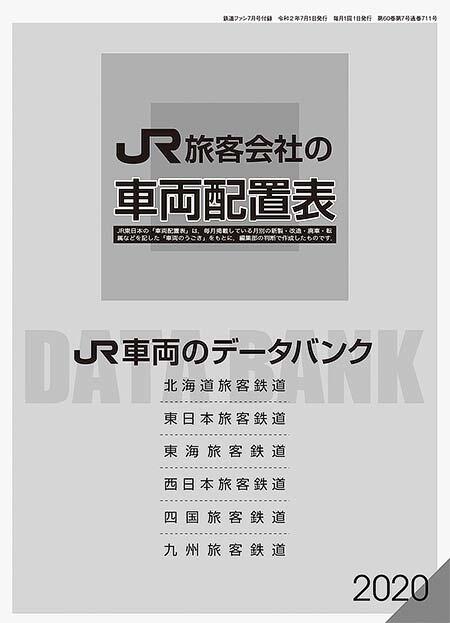 「JR旅客会社の車両配置表／JR車両のデータバンク 2020」