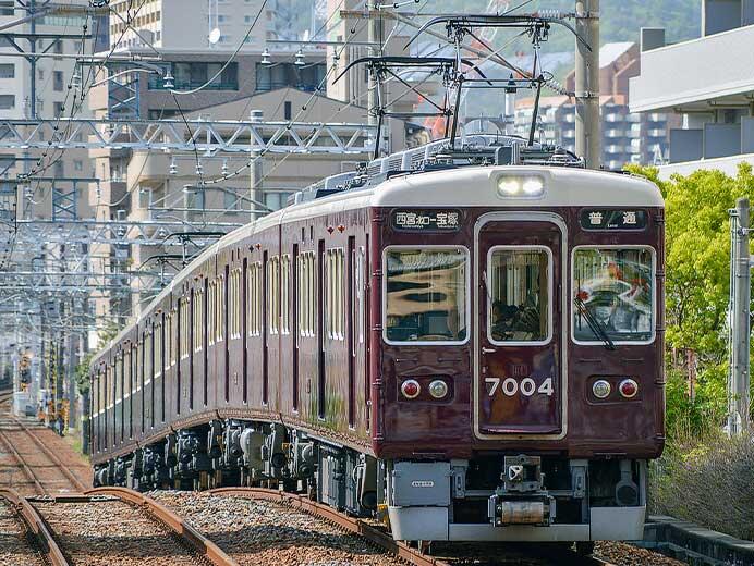 阪急7000系7004編成，今津北線で運用開始