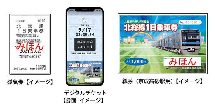 夏のお出かけきっぷ「北総線1日乗車券」発売