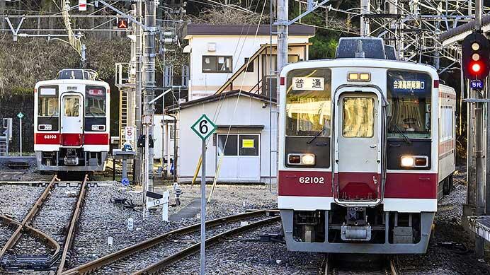 野岩鉄道6050型61103編成が新藤原へ戻る