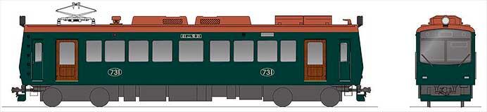 叡電，700系リニューアル車（731号車「ノスタルジック731改」）を2月22日から運転開始