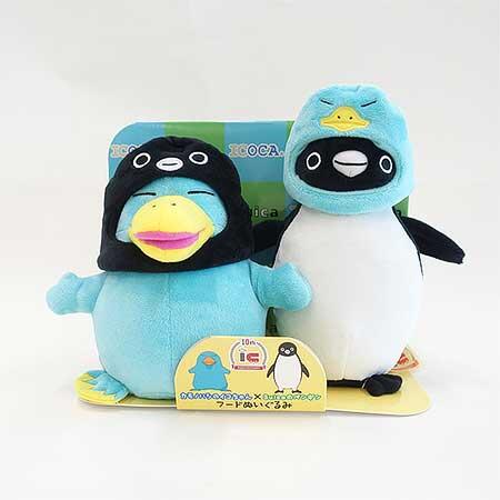 「ICOCAのイコちゃん×Suicaのペンギンコラボぬいぐるみ」2種類を発売