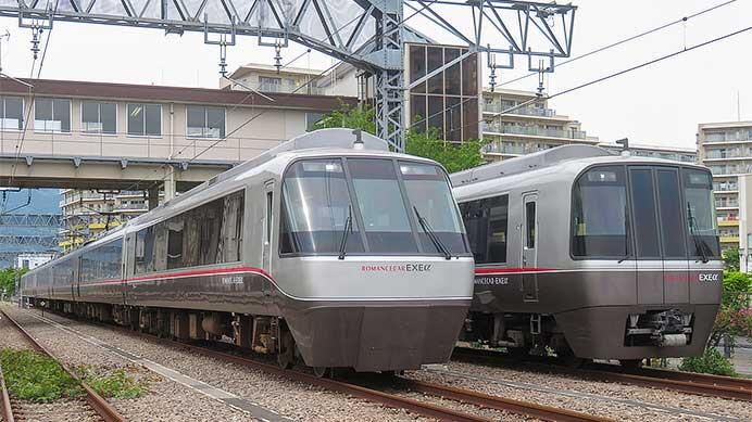 「EXEか？ EXEαか？ 分割編成のロマンスカー・EXE撮影会IN開成車庫」開催