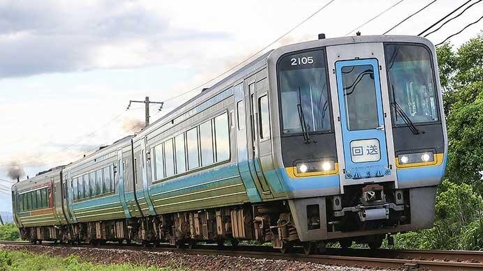 2000系3両，松山運転所へ返却回送が行なわれる