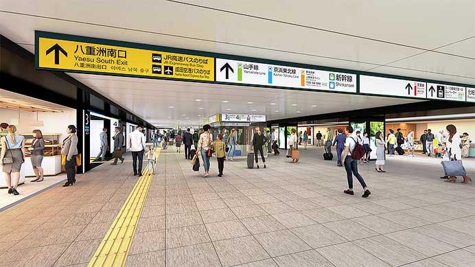 JR東日本，東京駅南通路周辺整備に着手