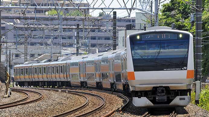 E233系H53編成がグリーン車4両を連結して試運転