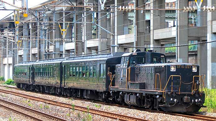 鹿児島本線で50系客車による団臨運転
