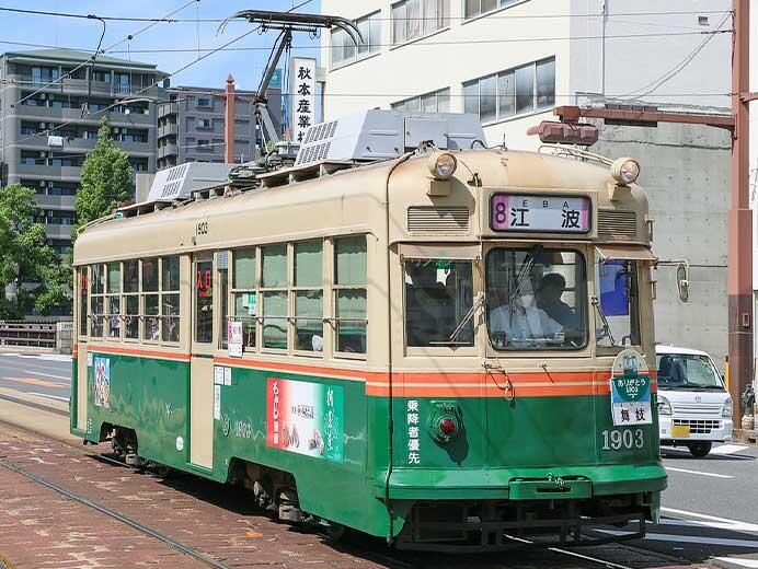 広島電鉄で1900形1902号車・1903号車のさよなら運行