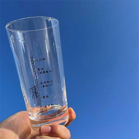 東武，「東上線オリジナル沿線グラス」を発売