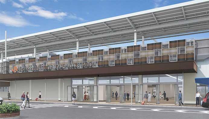 JR東海，岐阜羽島駅外装に東海道新幹線再生アルミを活用