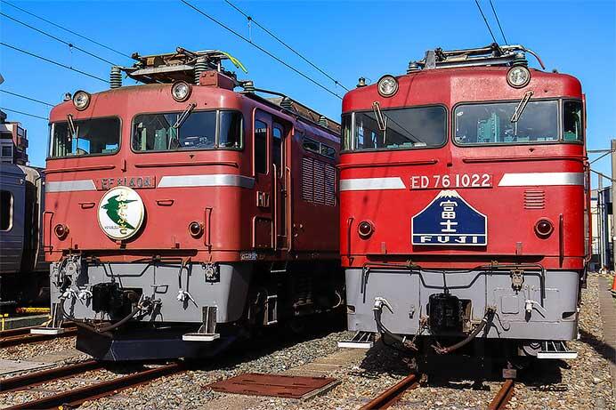 九州鉄道記念館でEF81形とED76形が展示される