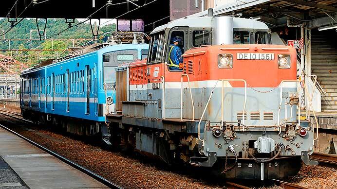 近江鉄道100形102編成が京都鉄道博物館へ