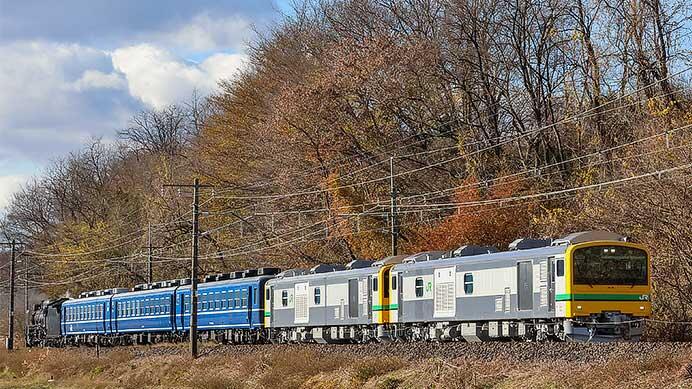 GV-E197形が12系客車・D51 498が再び信越本線で試運転