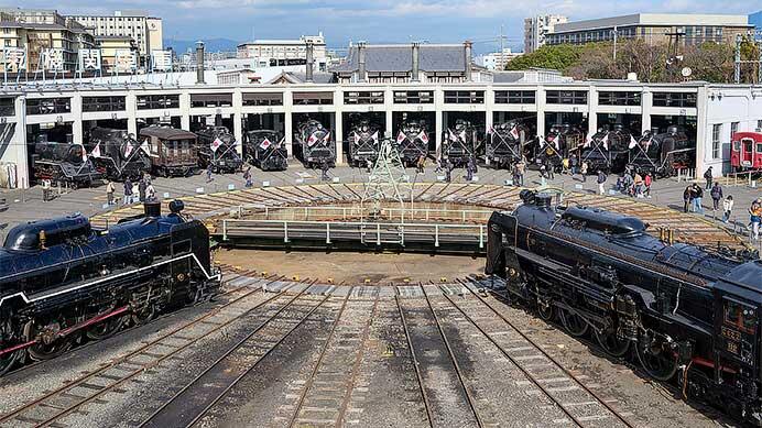 京都鉄道博物館で「新春SL頭出し展示」実施