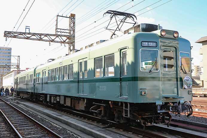 南海住ノ江車庫で「2200系復元デザイン車両撮影会」開催