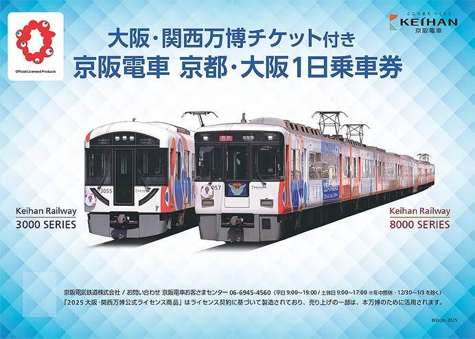 「京阪電車 京都・大阪1日乗車券」を発売