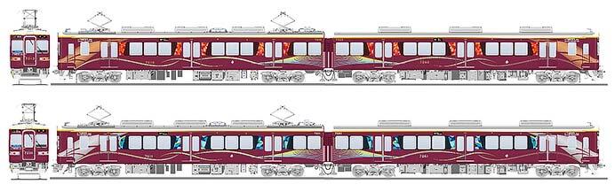 能勢電鉄，7200系「茜音」・「藍彩」を導入