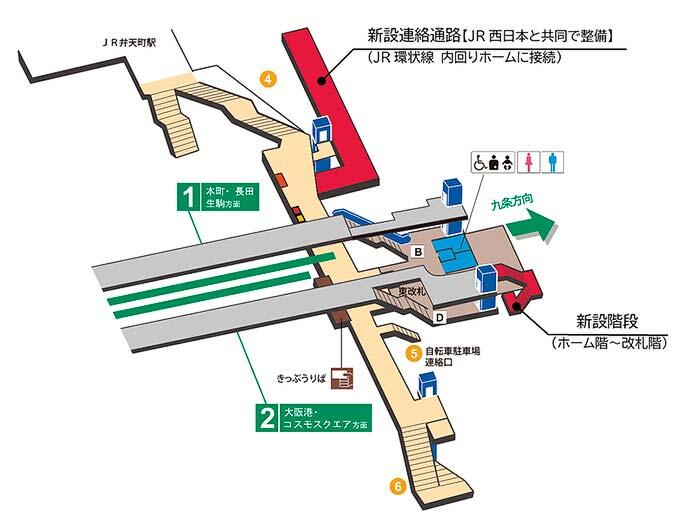 JR西日本，大阪環状線 弁天町駅の新駅舎の供用を3月1日から開始