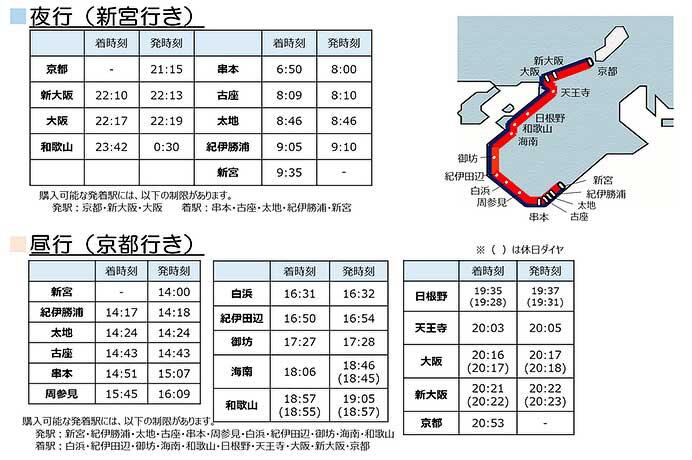 JR西日本「WEST EXPRESS 銀河」,紀南コース(2025年8月〜10月)の運転概要を発表