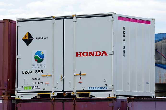 JR貨物輸送用12フィート背高コンテナに「Hondaラッピングコンテナ」が登場