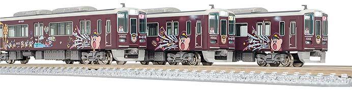 阪急，「カービィ号」3線（神戸線・宝塚線・京都線）の鉄道模型