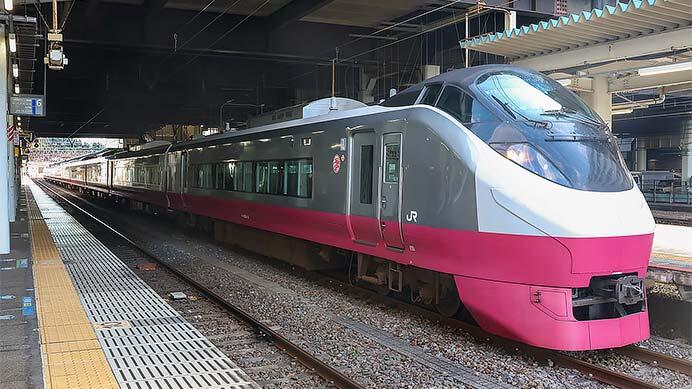 E657系K12編成(スカーレットブロッサム塗装)が郡山総合車両センターへ