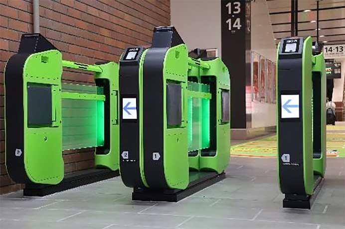 日本信号,新形自動改札機「GX-9 Type-B」の実証実験を西九州新幹線 長崎駅で開始