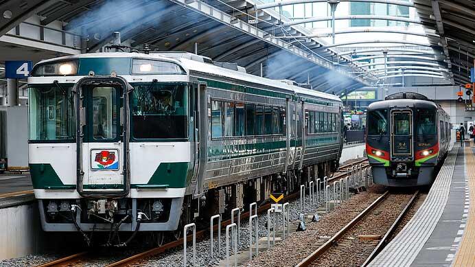 キハ185系復刻国鉄色2両編成を使用した団体臨時列車運転