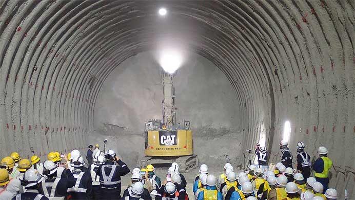 北海道新幹線 渡島トンネル(上ノ湯)他工区が隣接する(上二股)工区へ到達