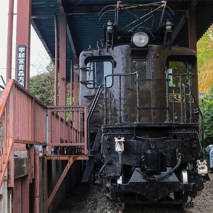 宇都宮駅東公園でEF57 7の一般公開イベント