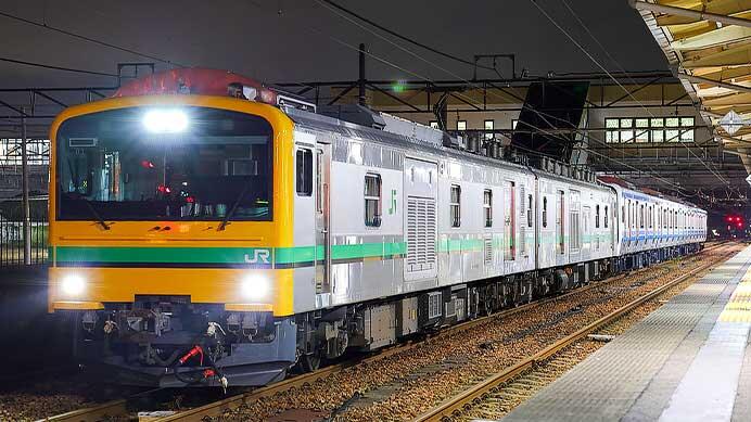 E131系800番代N5編成が配給輸送される