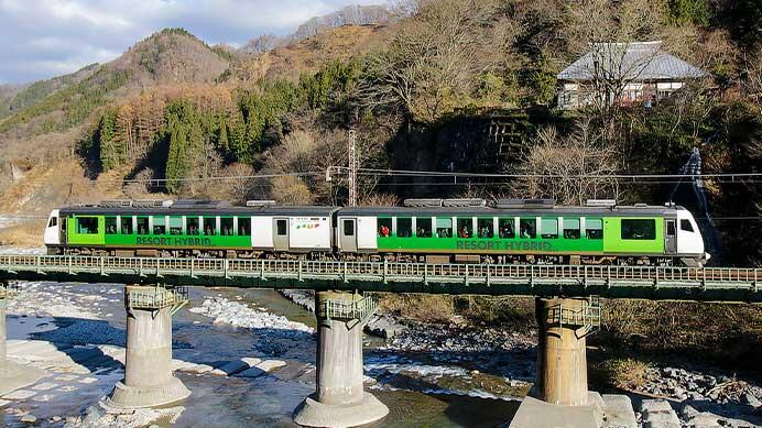 南小谷駅開業90周年を記念した臨時列車運転