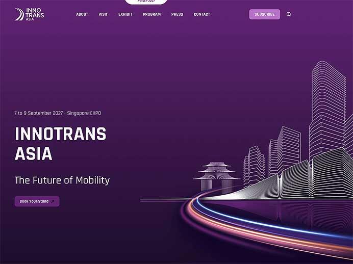 「InnoTrans Asia 2027」がシンガポールで開催，出展者募集中